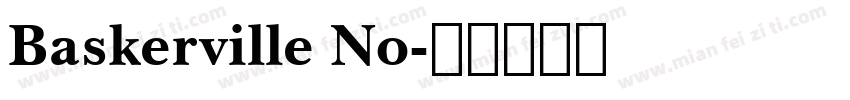 Baskerville No字体转换